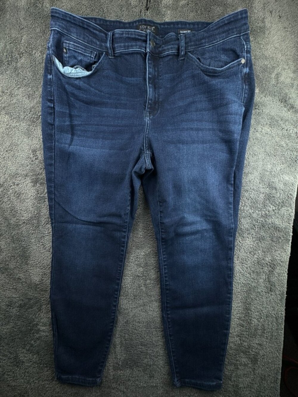 Judy Blue Denim Jeans Skinny Fit 20W Women’s Dark Wash Stretch Fit Jean Pants
